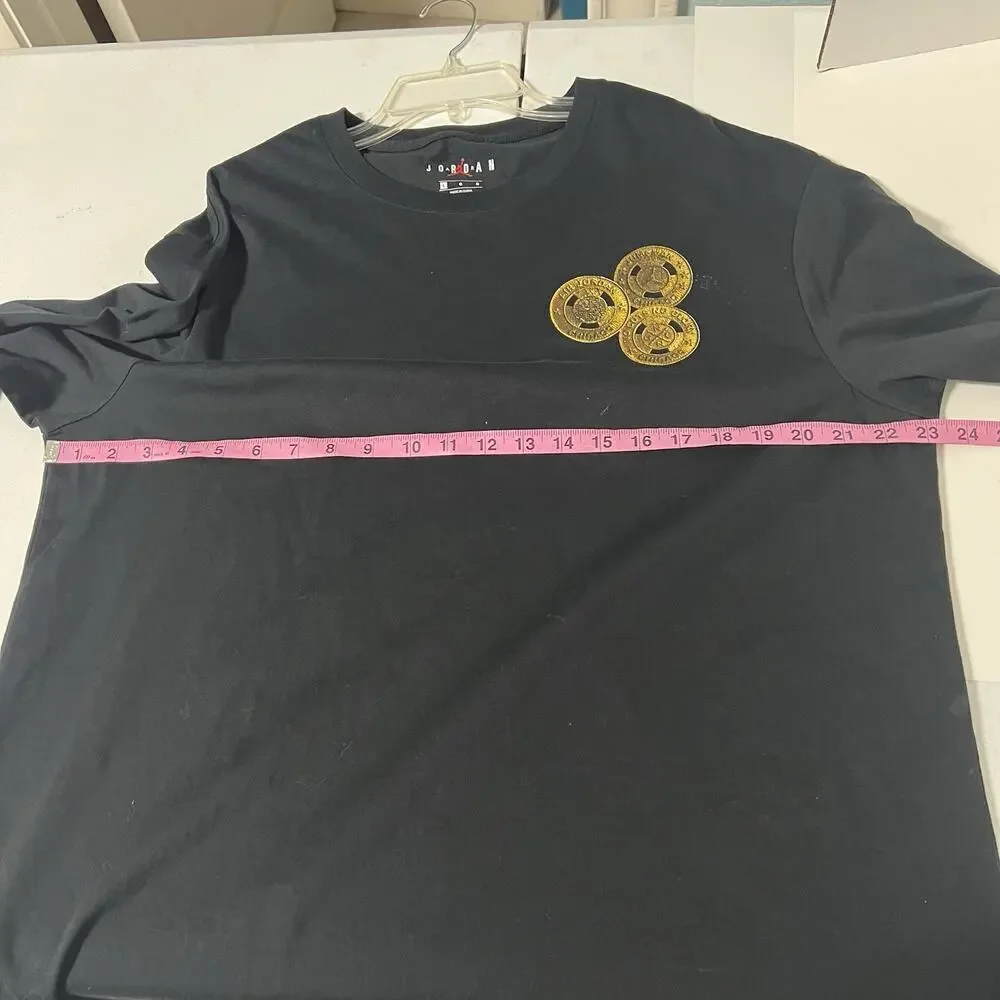 Air Jordan UNITE Tee Shirt - No Cuts No Glory - Long Sleeve Black Size Large